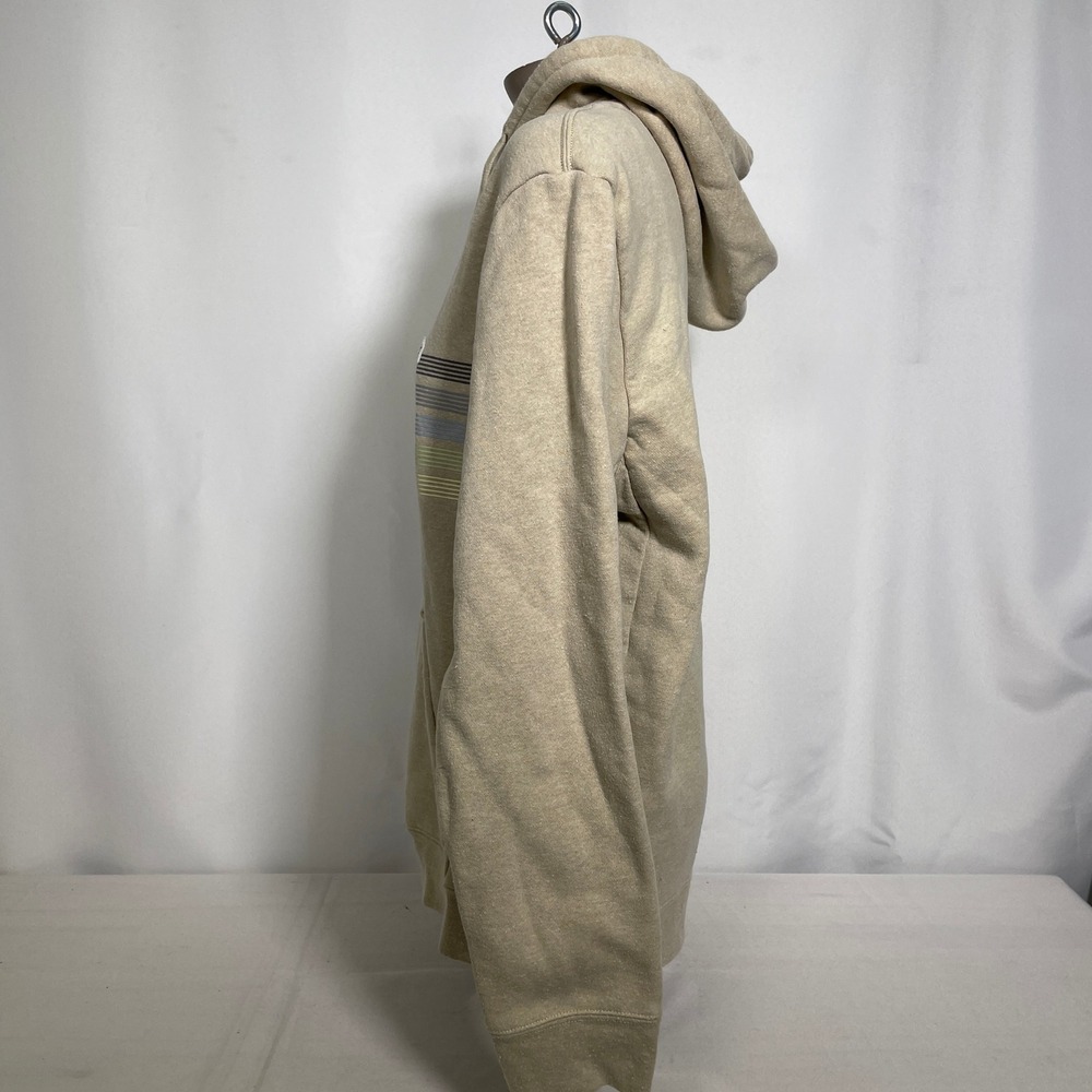 Patagonia Line Logo Ridge Stripe Uprisal Tan Hoodie Sweatshirt Women's LARGE - Picture 5 of 11